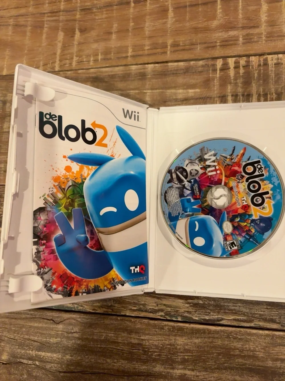 de Blob 2 Nintendo Wii Complete w/ Manual Tested Working THQ